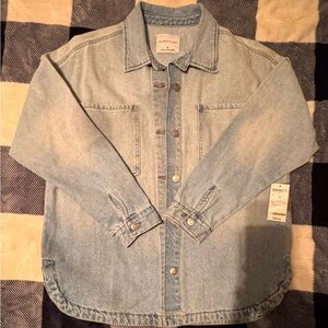 Celebrity Pink Denim Shacket